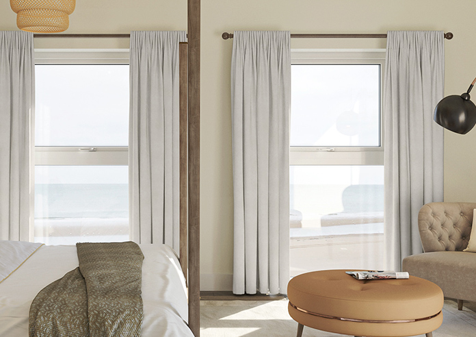 Florence Faux Suede, Grey Mist - Made to Measure Curtains - Image 3